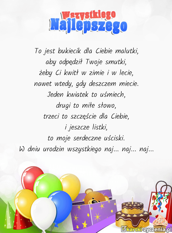 kartka urodzinowa