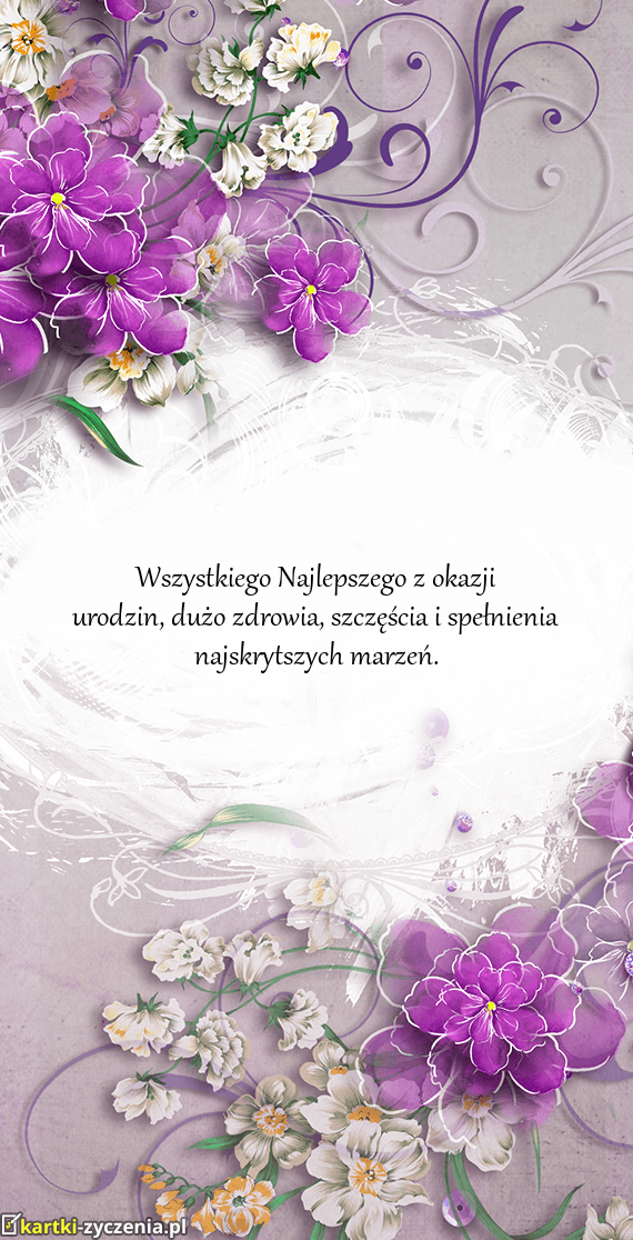 Urodzin, dużo zdrowia, szczęścia i spełnienia najskrytszych marzeń